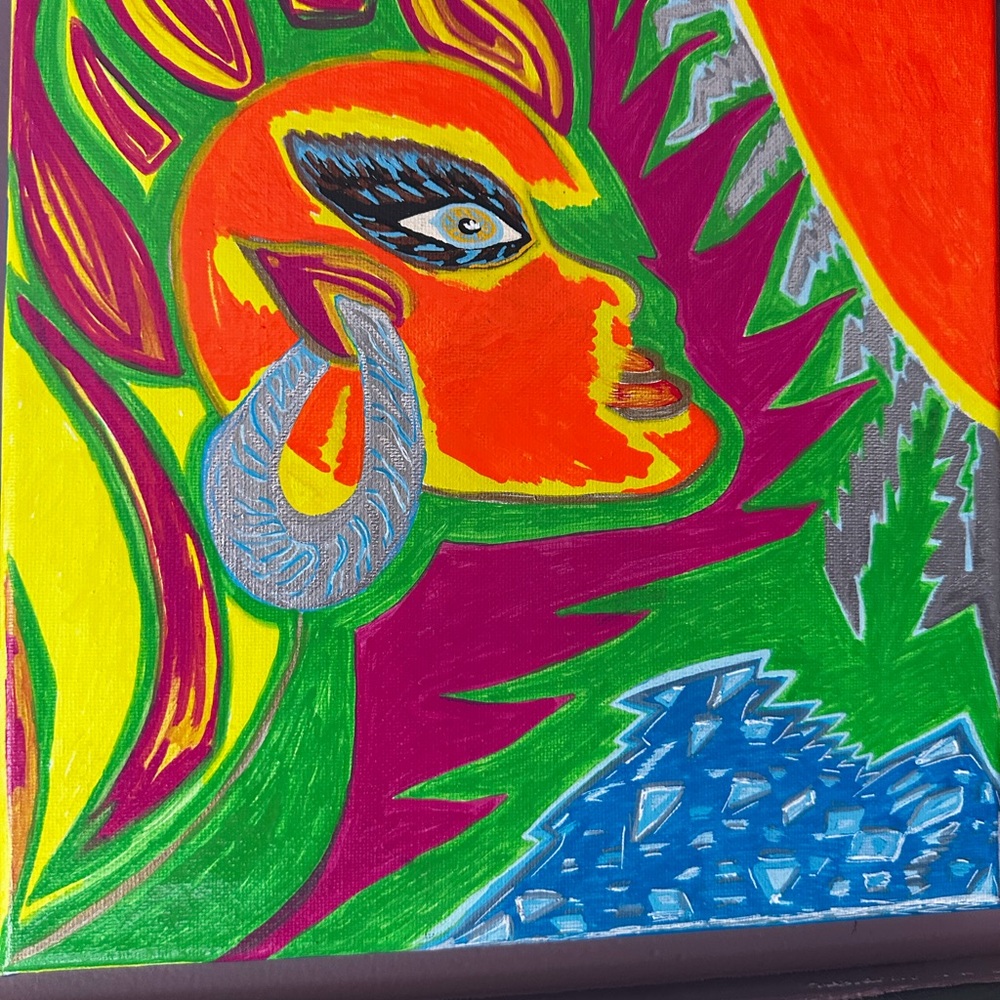Vibrant Abstract Art Canvas - Picture 2 of 4